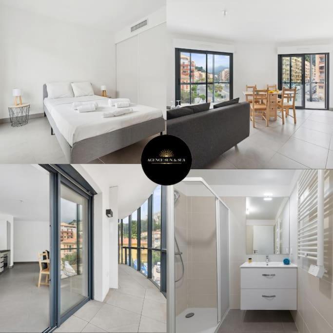Le Cap Riviera - Centre- Parking Prive - Climatisation Appartement Menton Buitenkant foto